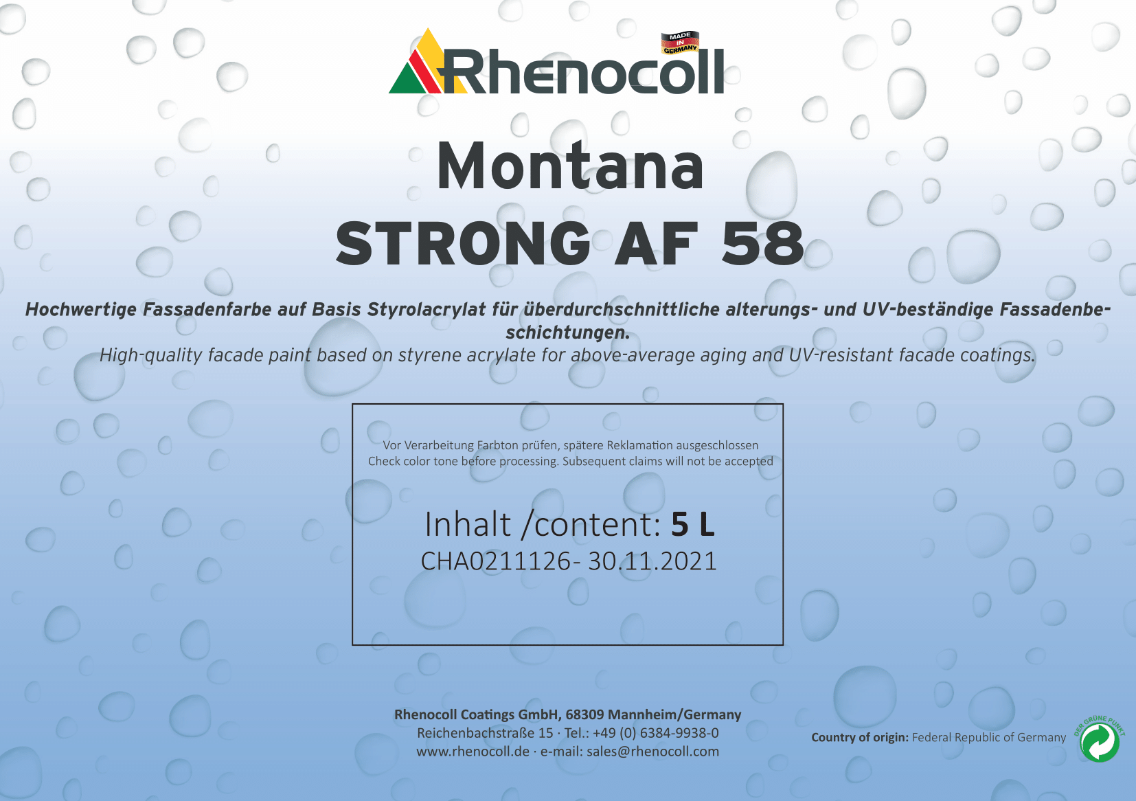 Montana STRONG, AF 58 